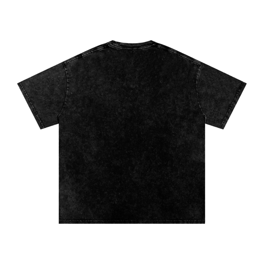 Biker kid Snow Washed Oversized Cotton T-Shirt
