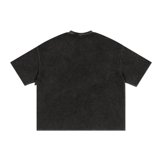 Cool pineapple Textured Waffle Washed Boxy T-Shirt