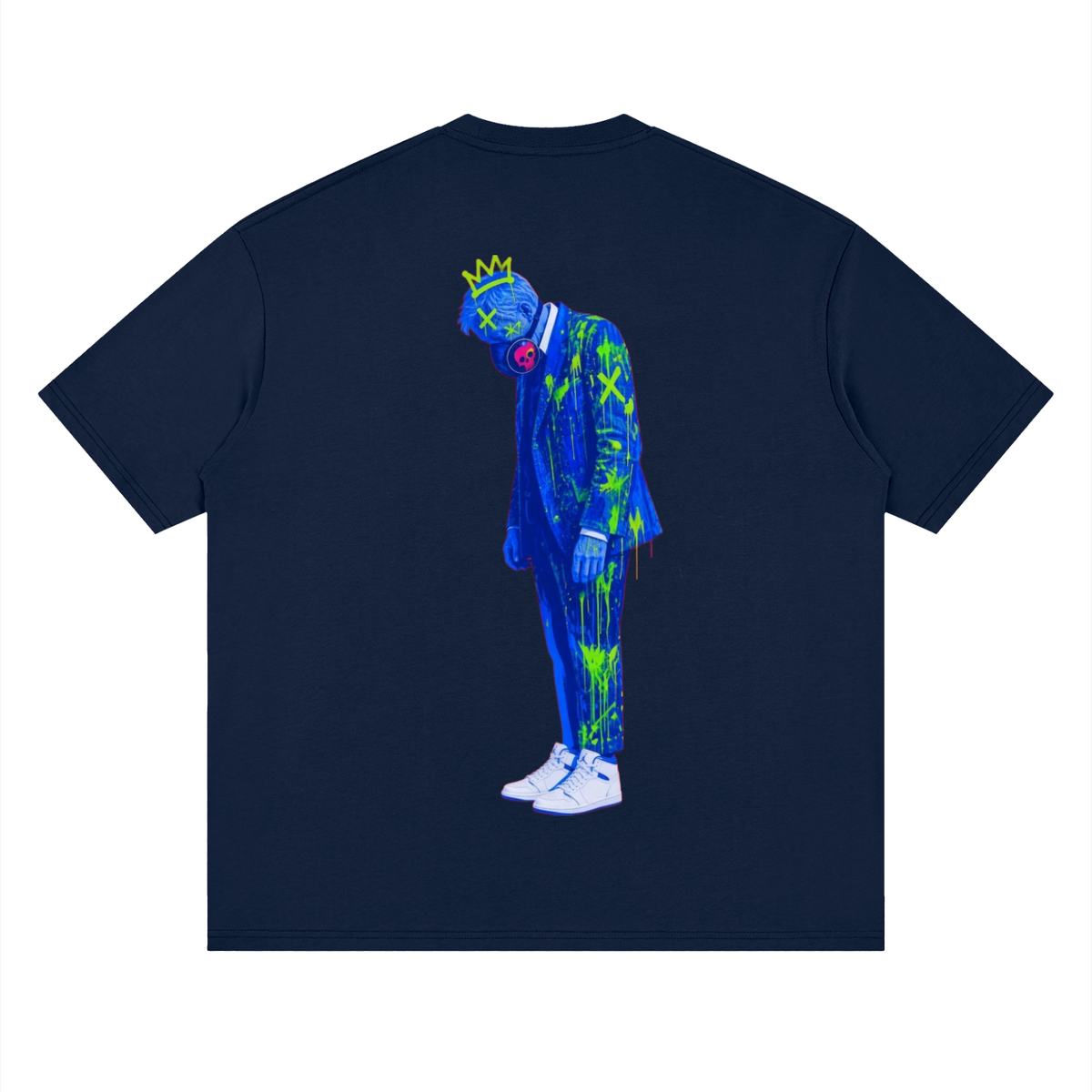 Stand pow Streetwear Loose Drop Shoulder T-Shirt