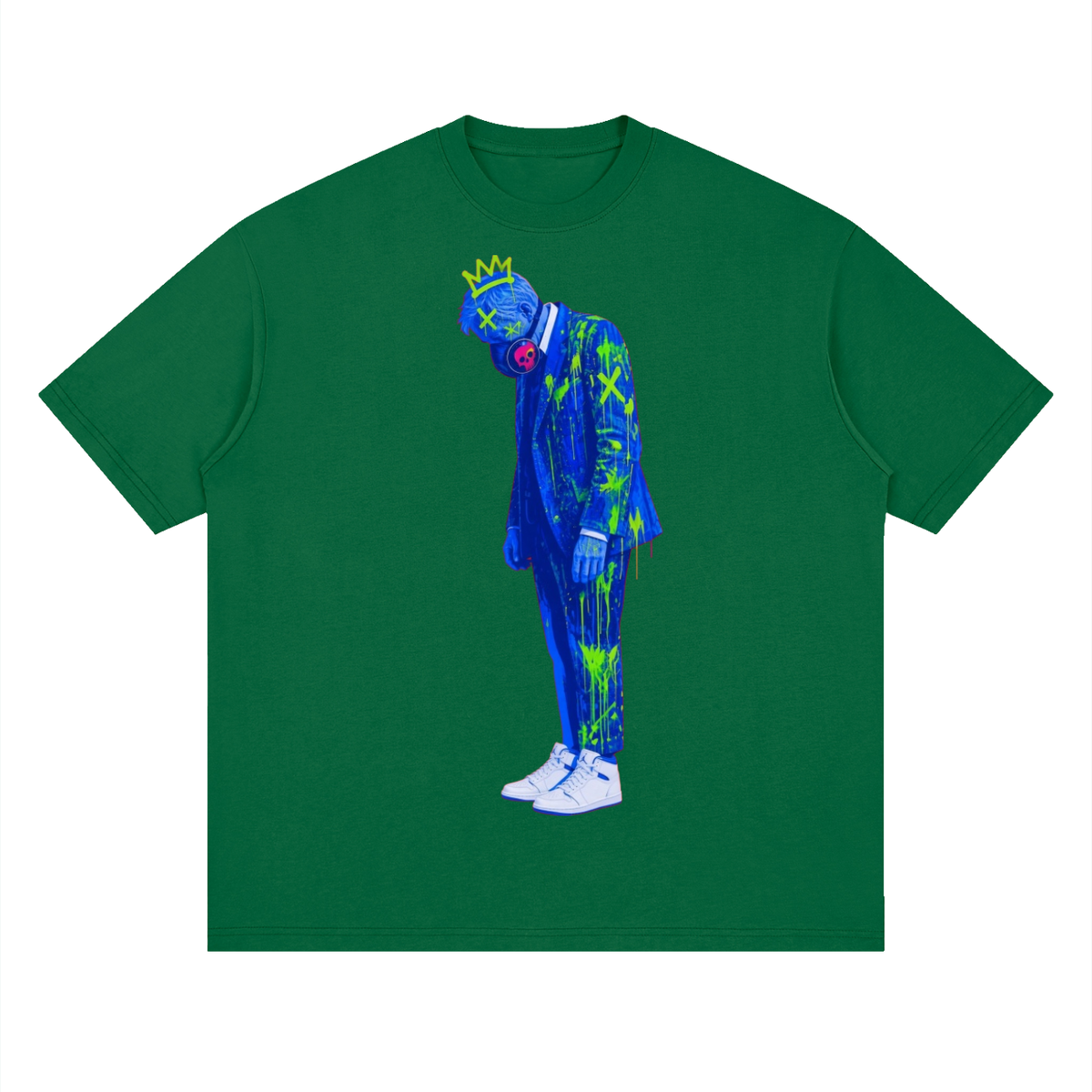 Stand pow Streetwear Loose Drop Shoulder T-Shirt