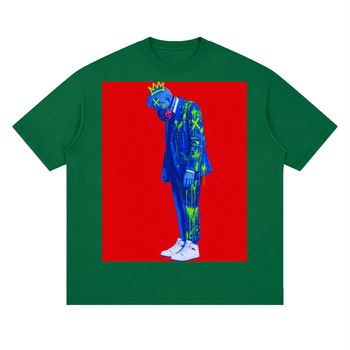 Stand pow Streetwear Loose Drop Shoulder T-Shirt