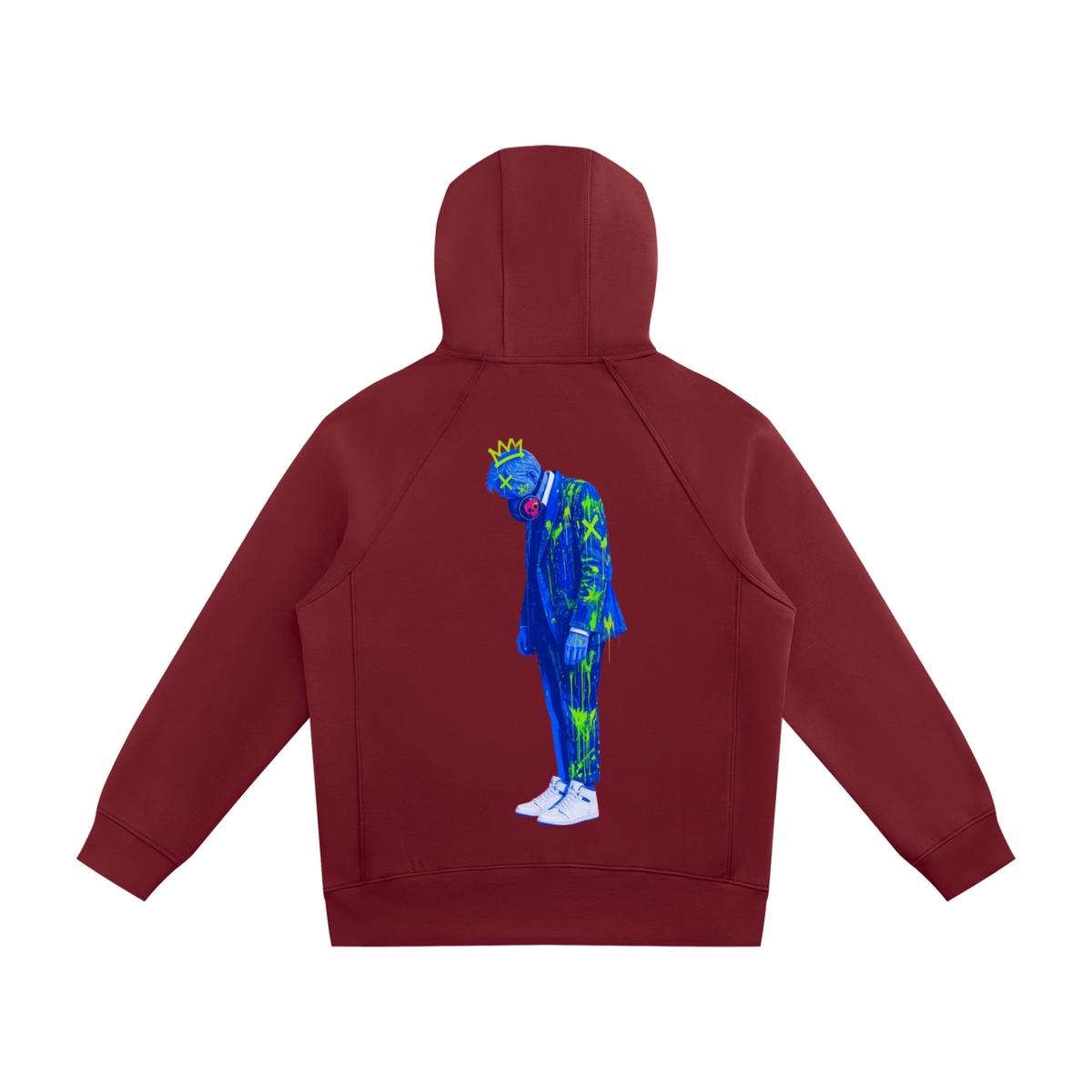 Toxic man Unisex Raglan Full Zip Hoodie