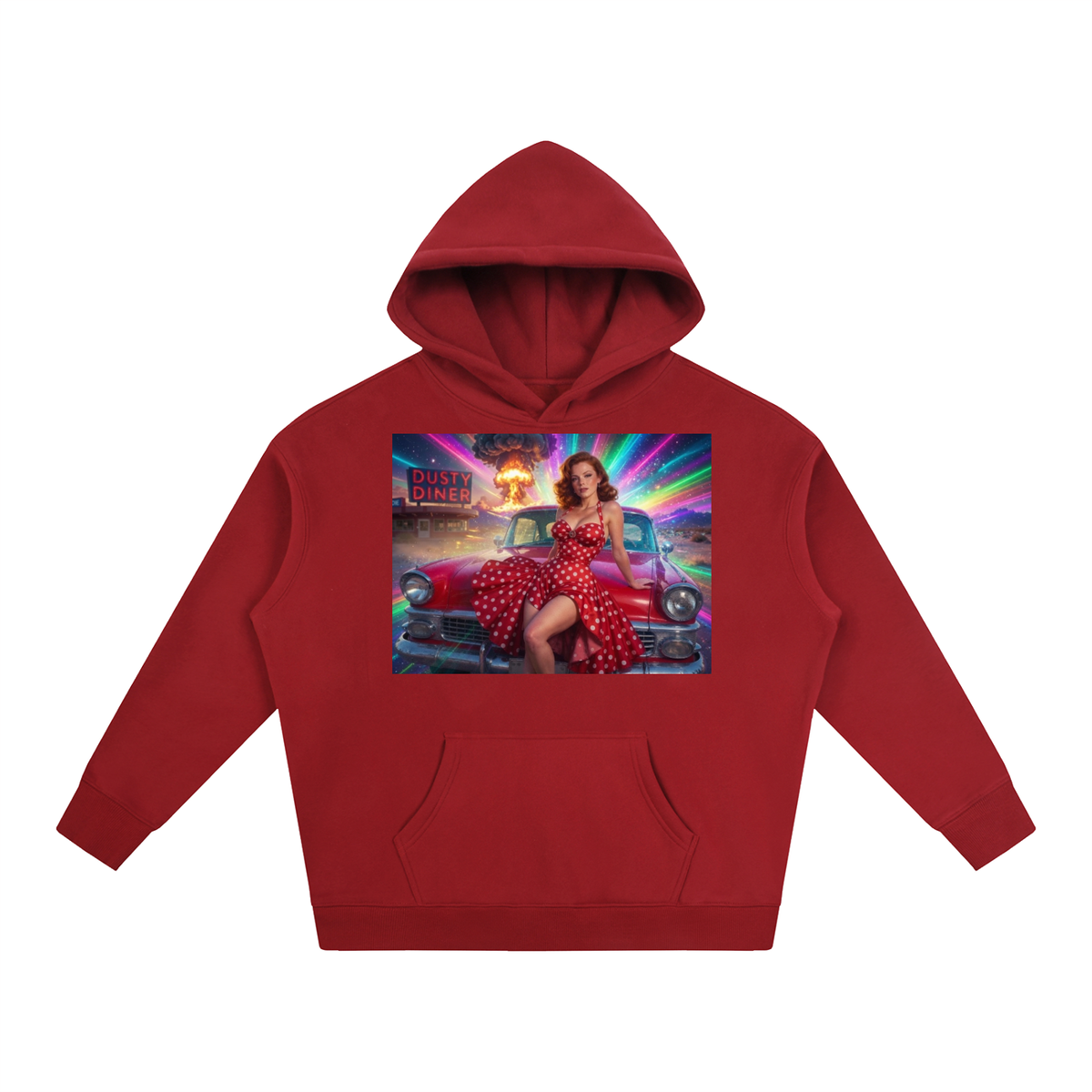 Kaboom Oversize Fleeced Hoodie