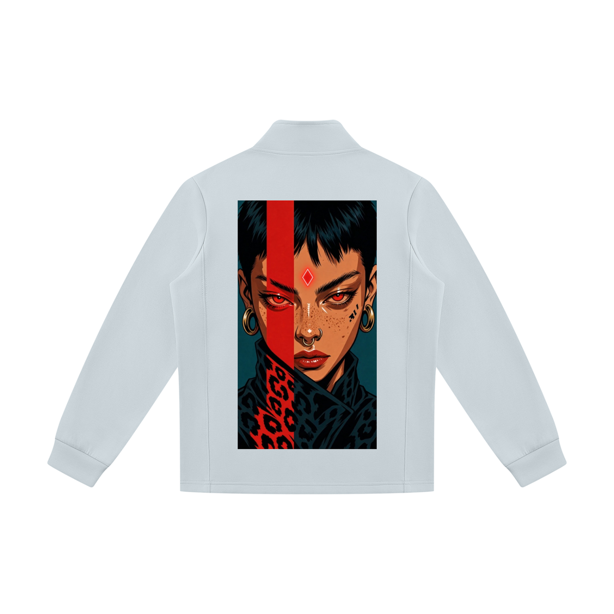 Sexy eyes Unisex Stand Collar Track Jacket
