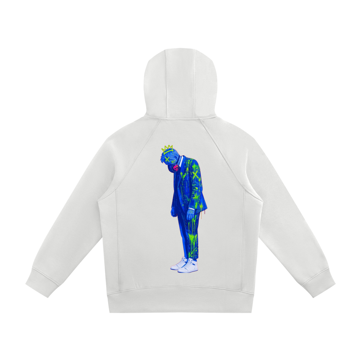 Toxic man Unisex Raglan Full Zip Hoodie