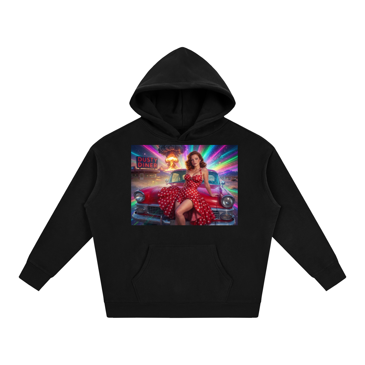 Kaboom Oversize Fleeced Hoodie