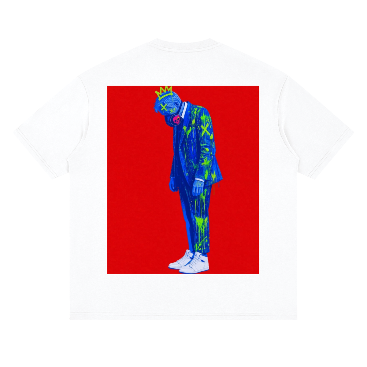 Stand pow Streetwear Loose Drop Shoulder T-Shirt