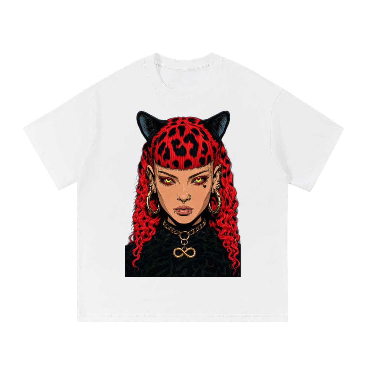 The cat Essential Cotton T-Shirt