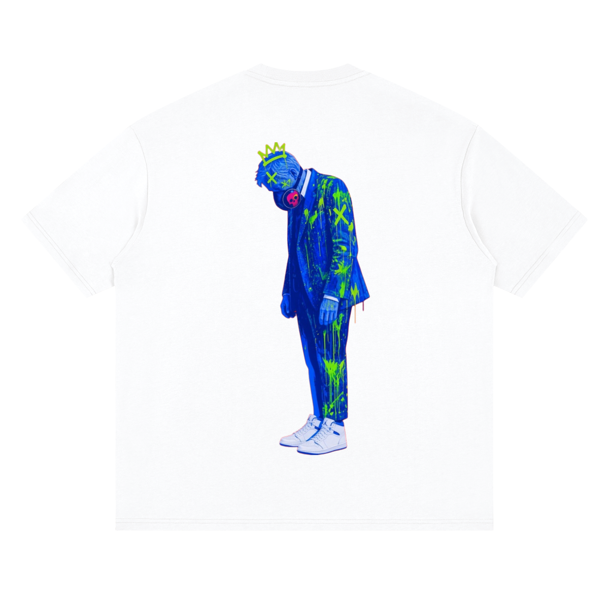 Stand pow Streetwear Loose Drop Shoulder T-Shirt
