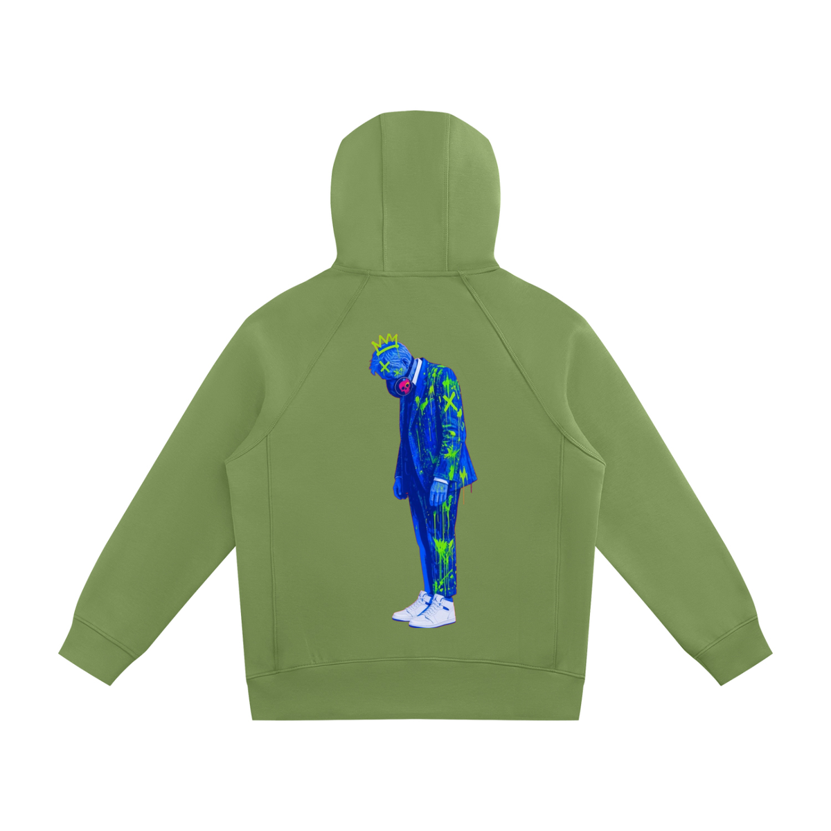 Toxic man Unisex Raglan Full Zip Hoodie