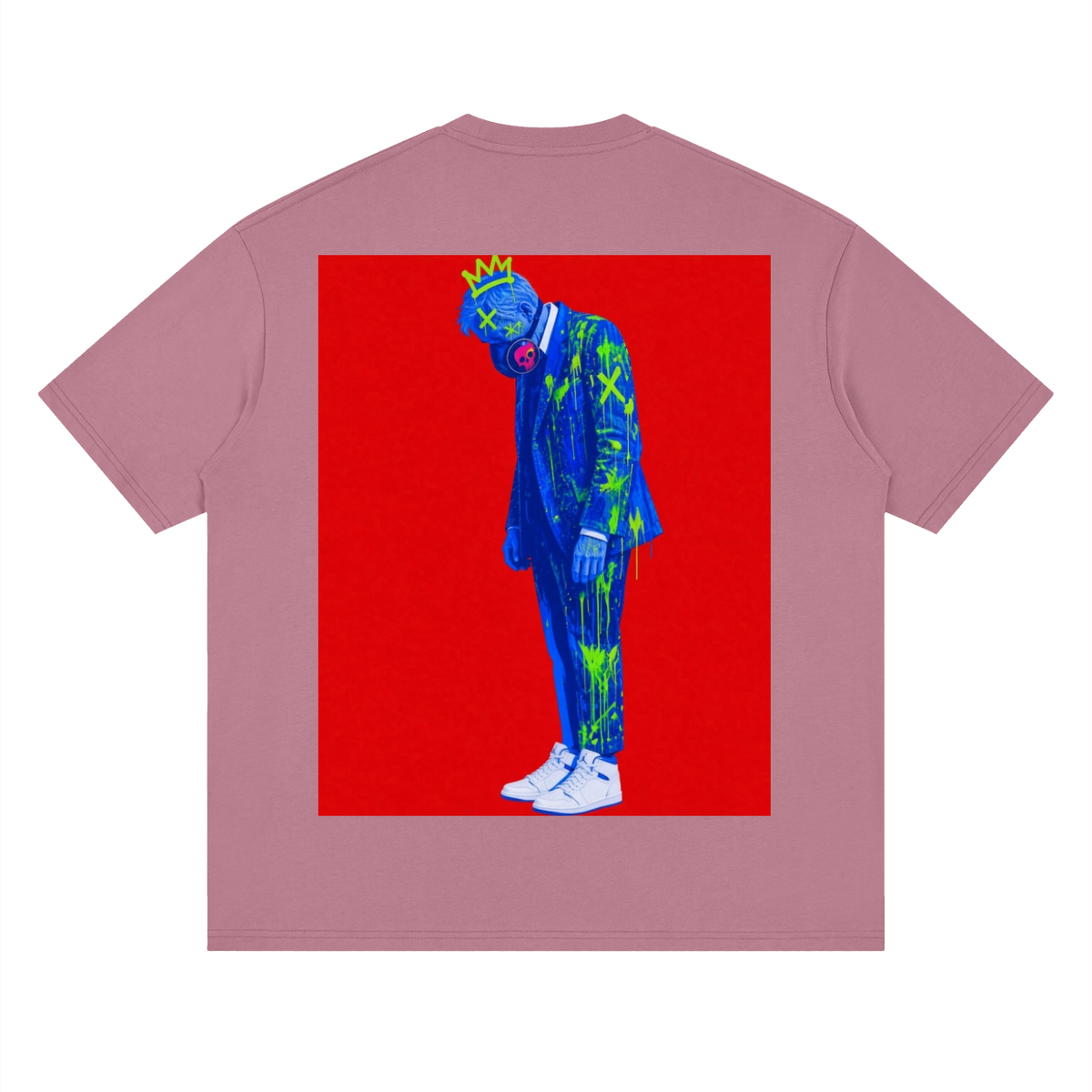 Stand pow Streetwear Loose Drop Shoulder T-Shirt