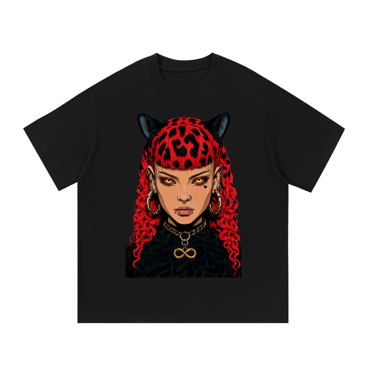 The cat Essential Cotton T-Shirt