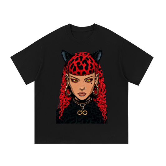 The cat Essential Cotton T-Shirt