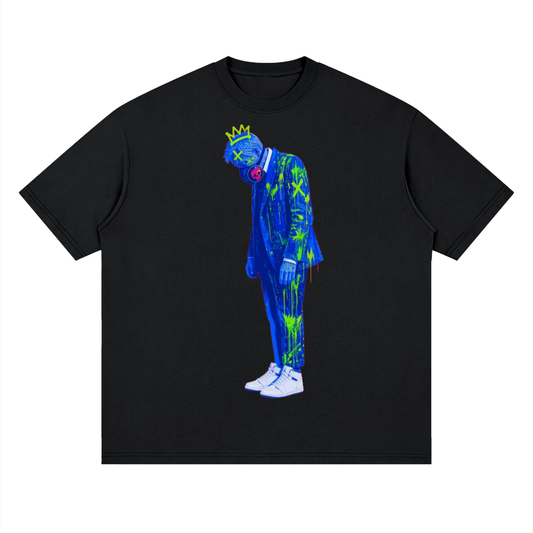 Stand pow Streetwear Loose Drop Shoulder T-Shirt