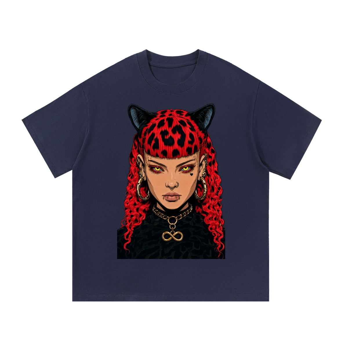 The cat Essential Cotton T-Shirt