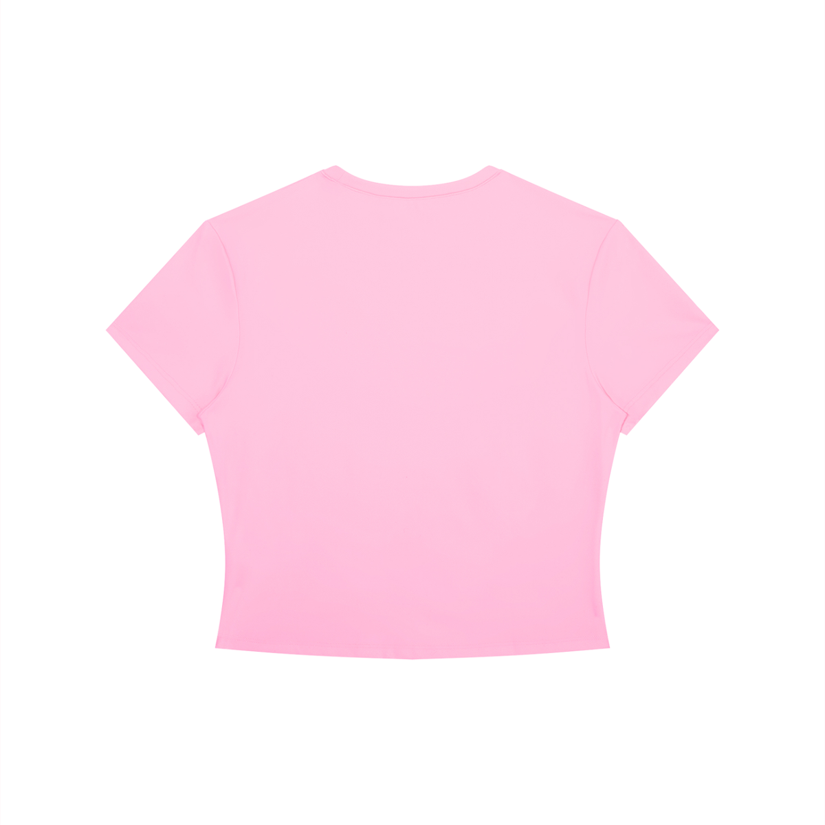 Pretty girl red Women's Crewneck Crop T-Shirt
