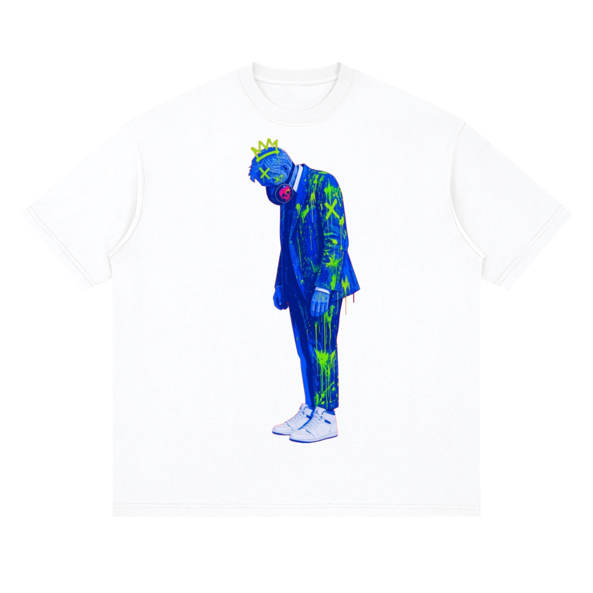 Stand pow Streetwear Loose Drop Shoulder T-Shirt