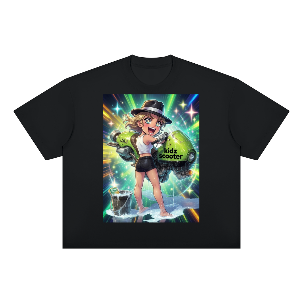 Kidz scooter Unisex Boxy Drop Shoulder T-Shirt