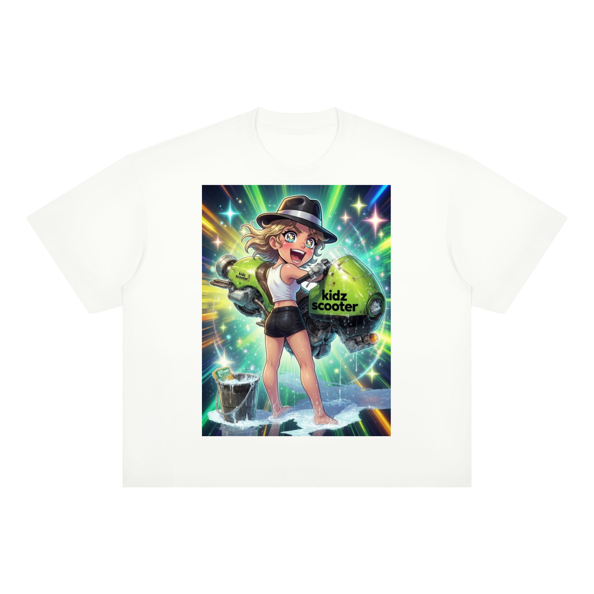 Kidz scooter Unisex Boxy Drop Shoulder T-Shirt