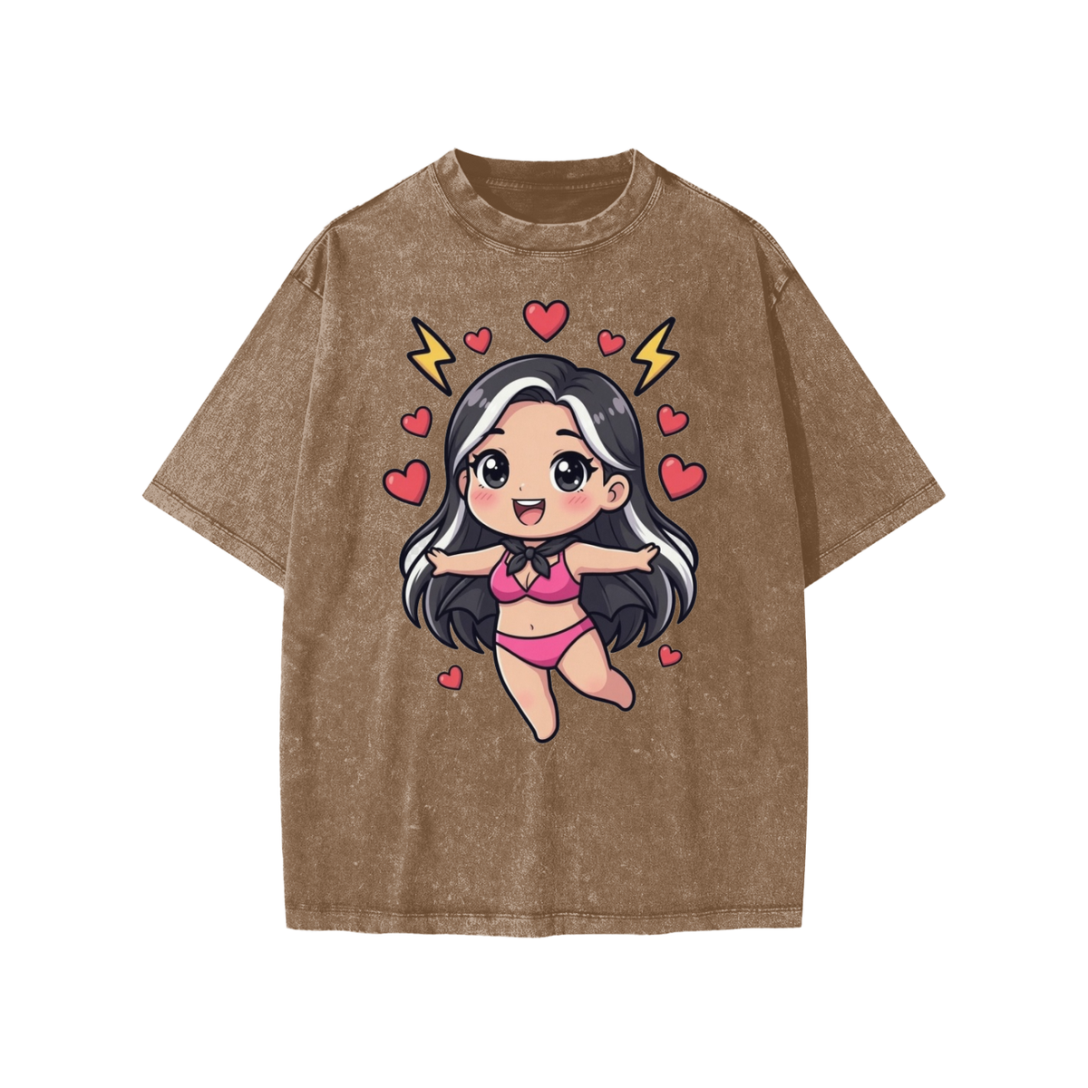 Pretty girl Snow Washed Kids' T-Shirt