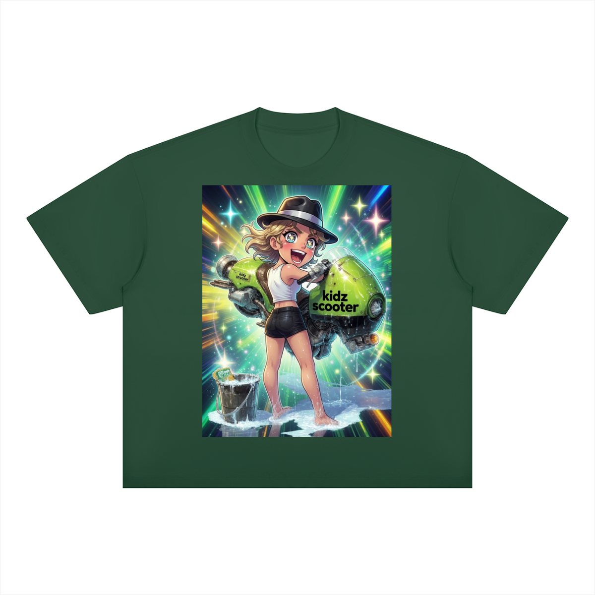 Kidz scooter Unisex Boxy Drop Shoulder T-Shirt