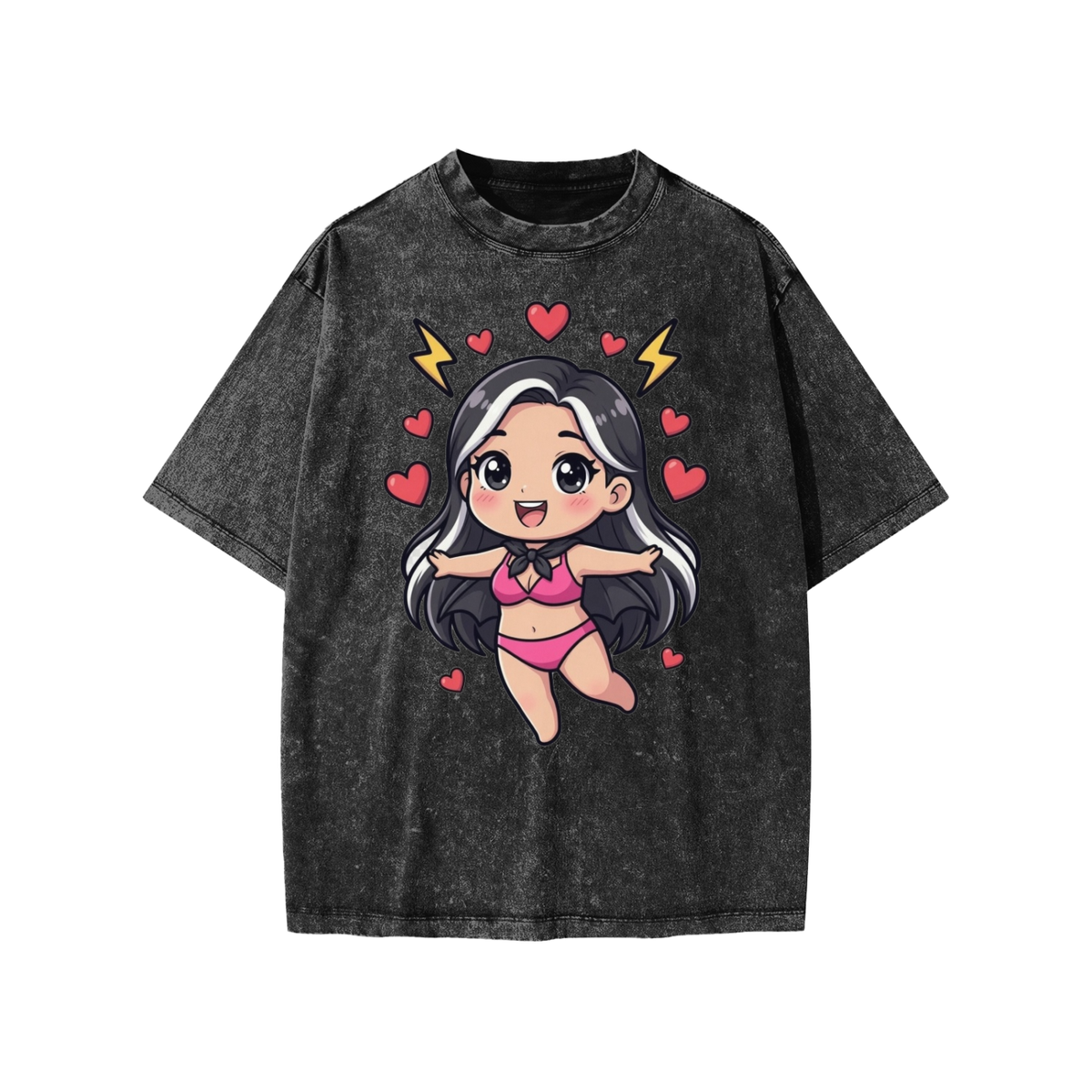 Pretty girl Snow Washed Kids' T-Shirt