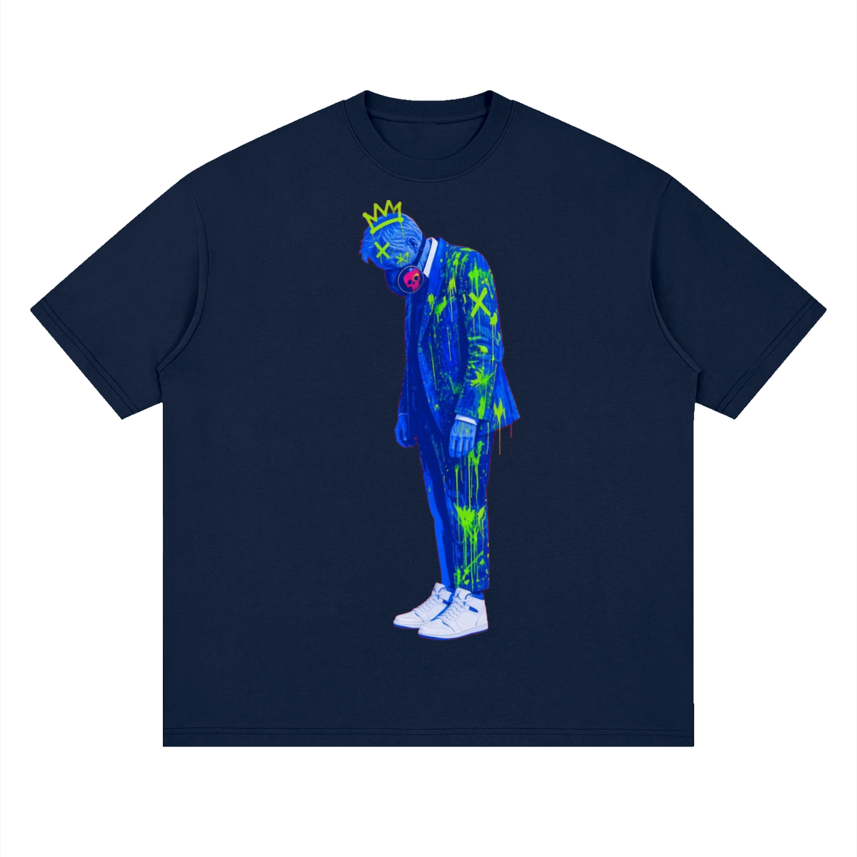 Stand pow Streetwear Loose Drop Shoulder T-Shirt