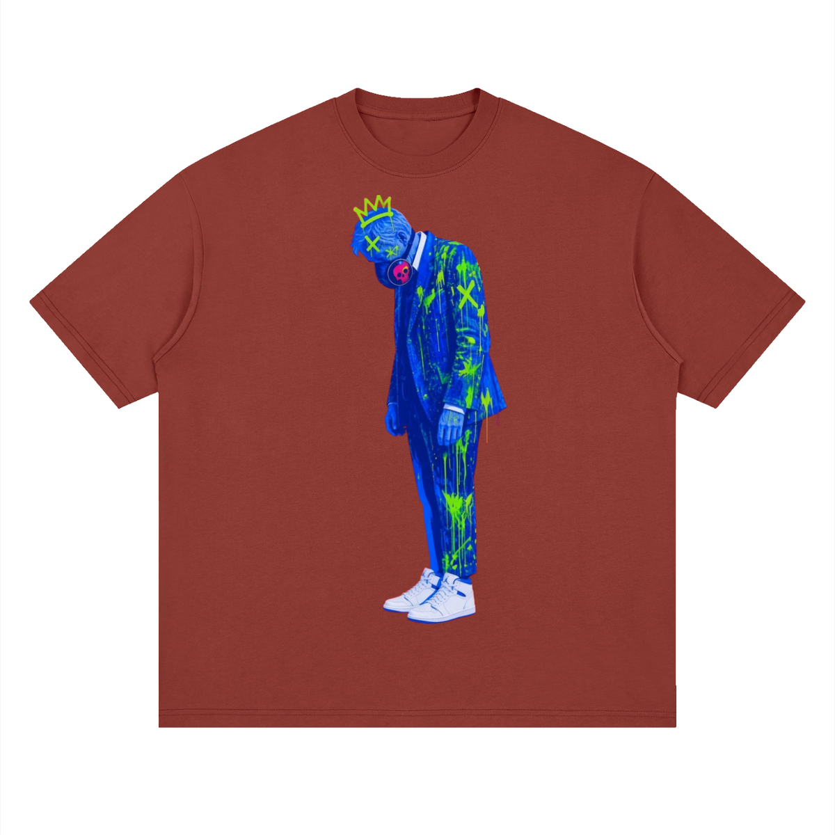 Stand pow Streetwear Loose Drop Shoulder T-Shirt