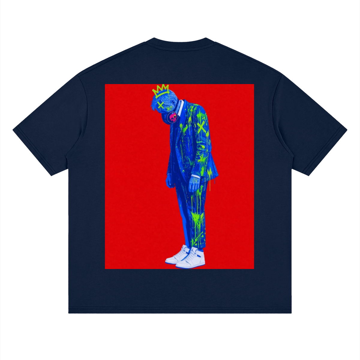 Stand pow Streetwear Loose Drop Shoulder T-Shirt