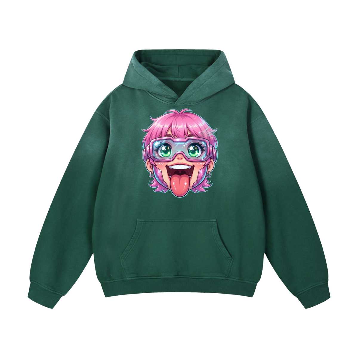 Excited kid Heavyweight Sunfade Oversized Hoodie