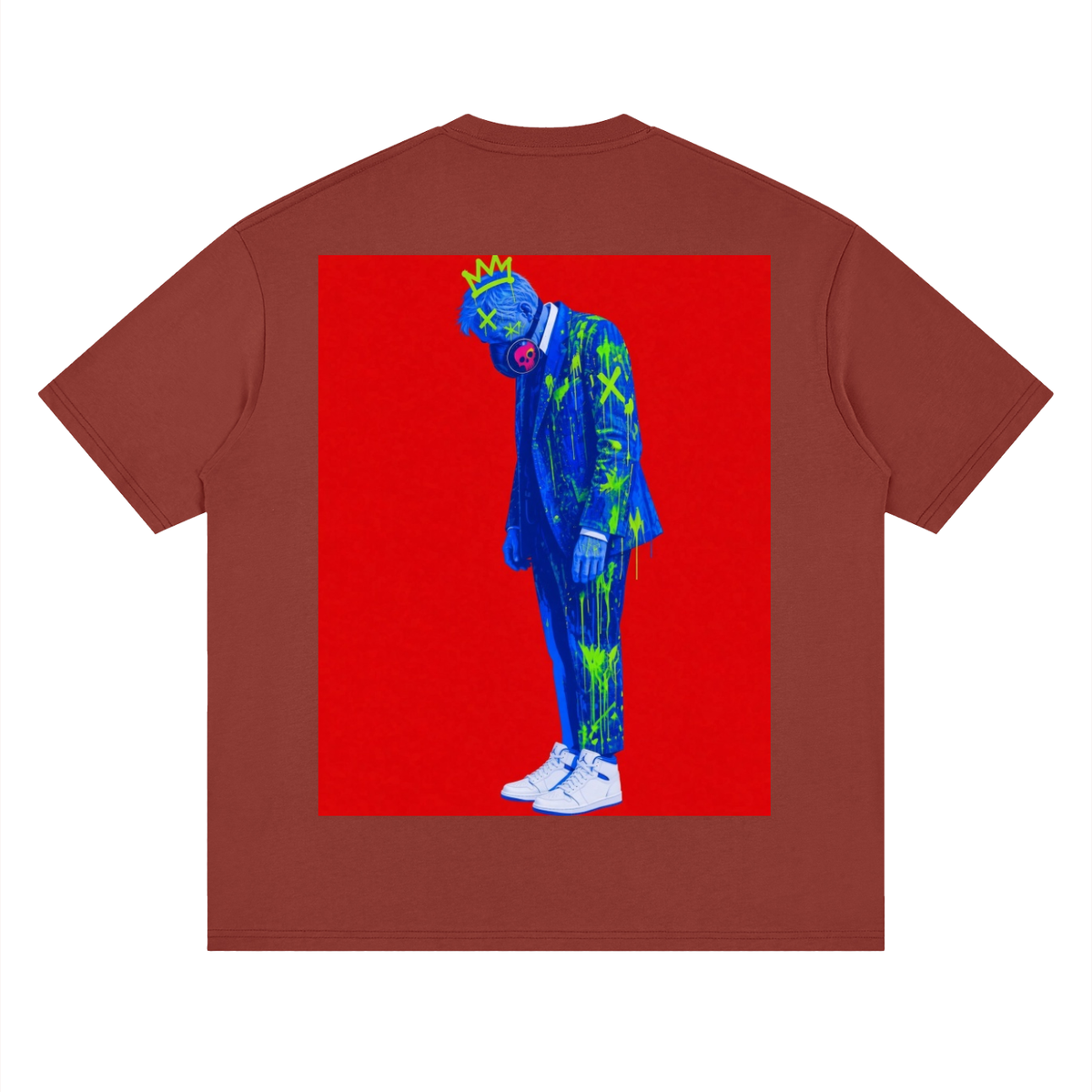 Stand pow Streetwear Loose Drop Shoulder T-Shirt