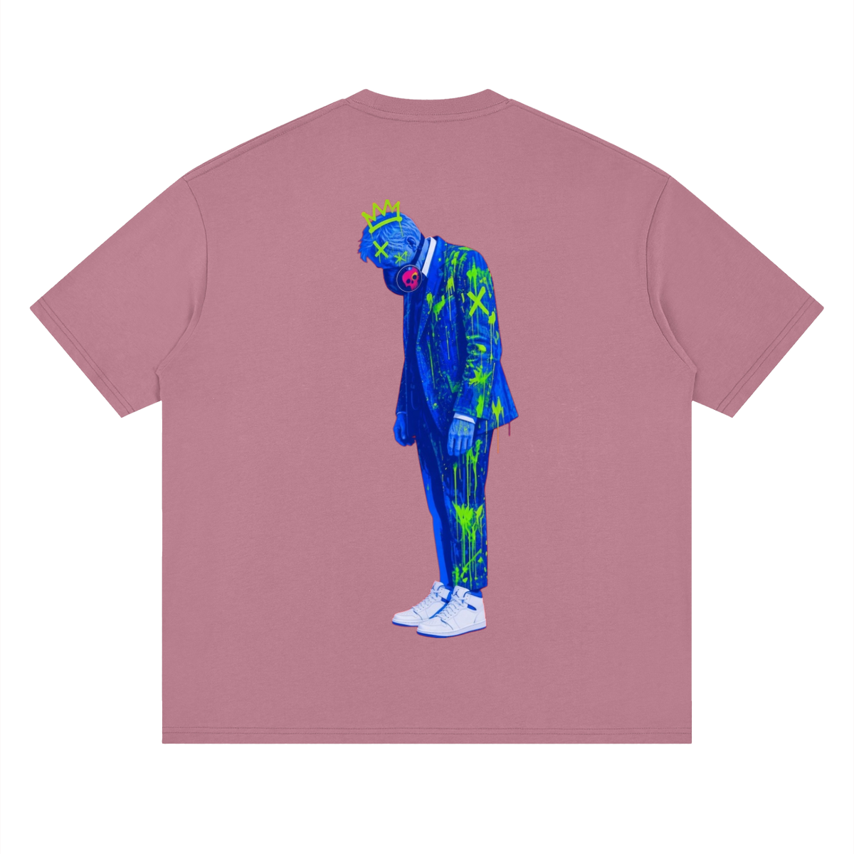 Stand pow Streetwear Loose Drop Shoulder T-Shirt