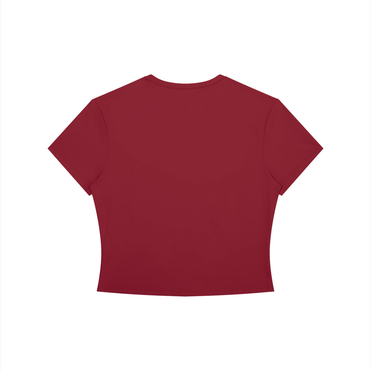 Pretty girl red Women's Crewneck Crop T-Shirt