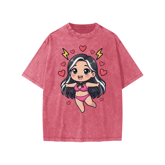 Pretty girl Snow Washed Kids' T-Shirt